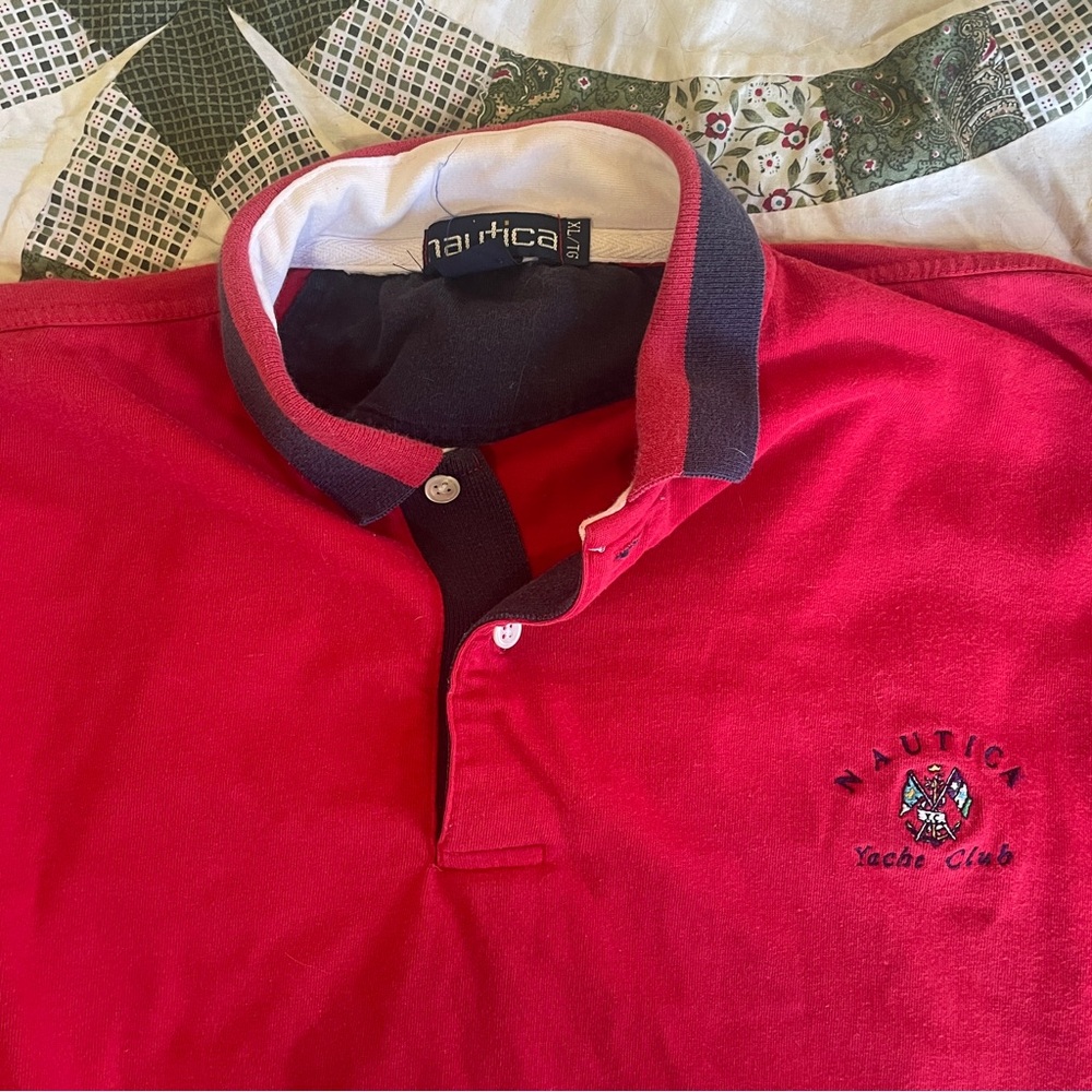 VTG Nautica Red Yacht Club Polo Shirt